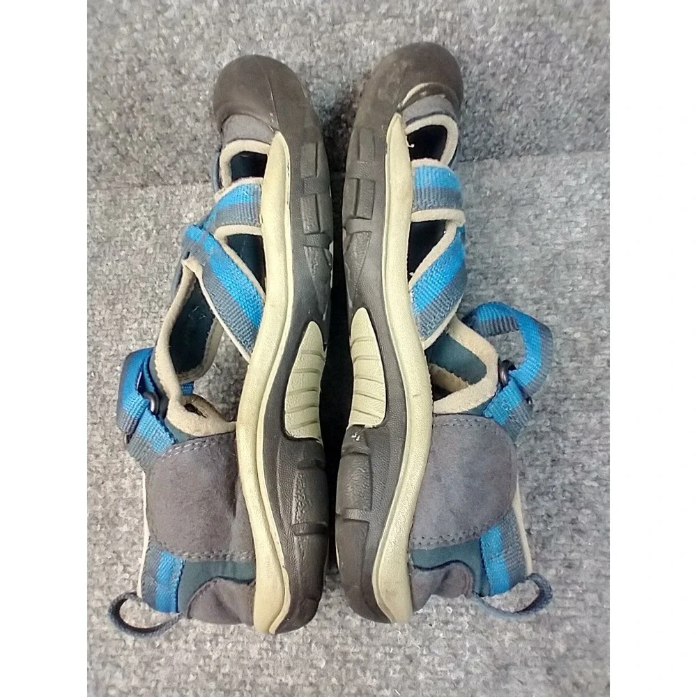 Keen Newport H2 Kids Sandals Blue Gray Waterproof Hiking Water Shoes Big‎ Kid 5